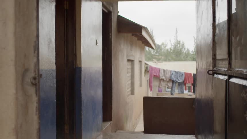 Laundry hanging out to dry