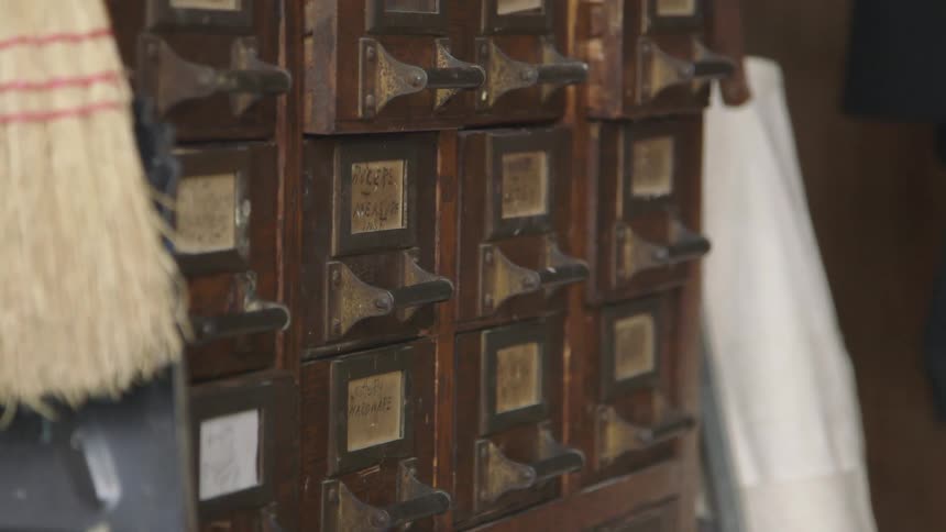 An old library is shown