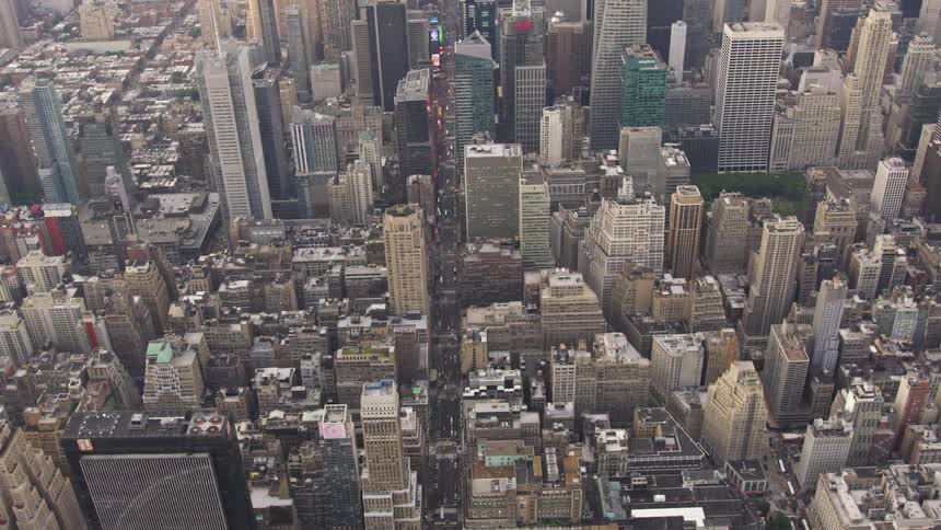 Arial view of a big city