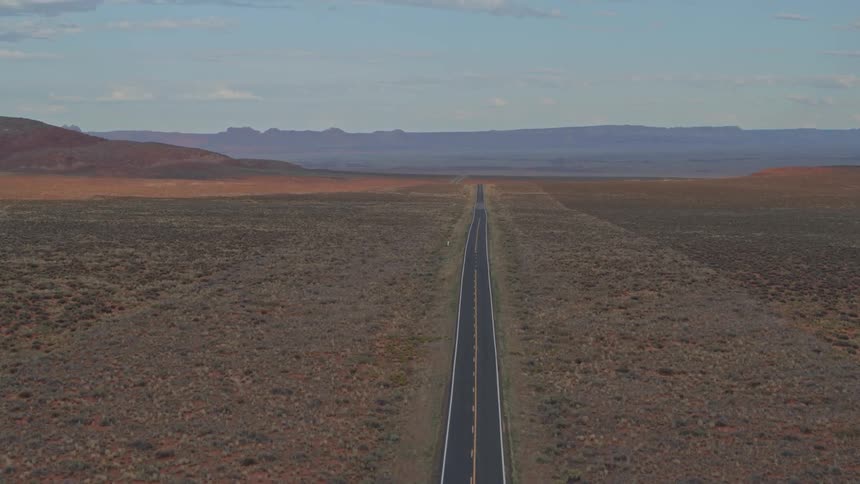 The highway is long and empty