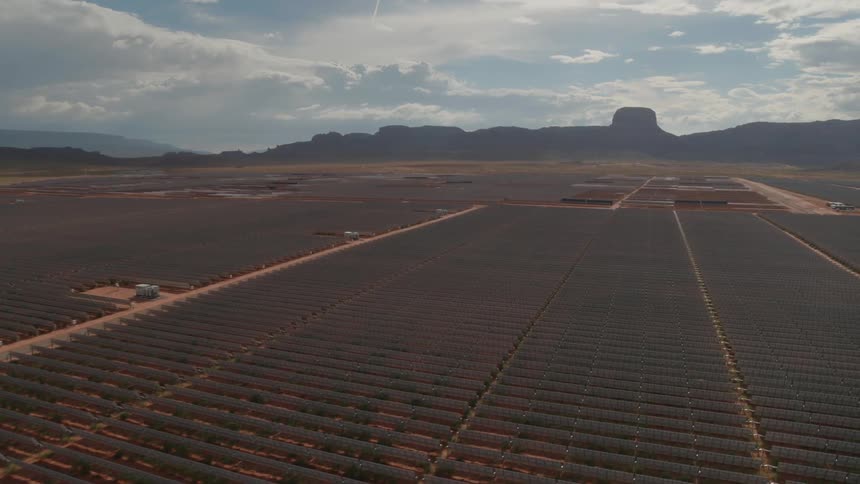 Clouds are high in the horizon in a remote area