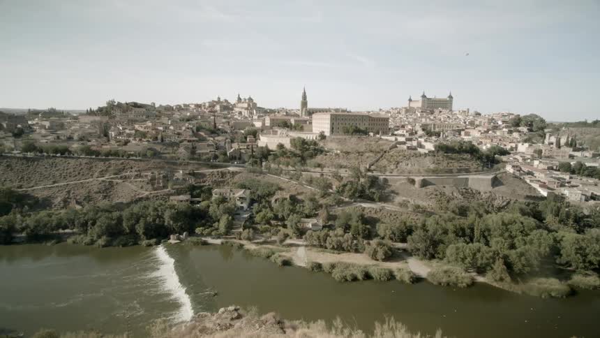 The town has a river flowing through it