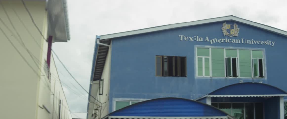 Front exterior of several buildings