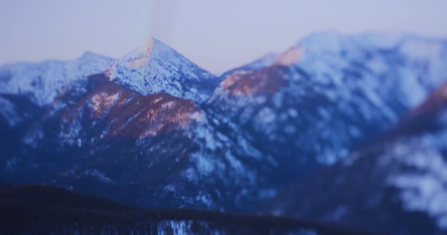 Snow is covering the mountains