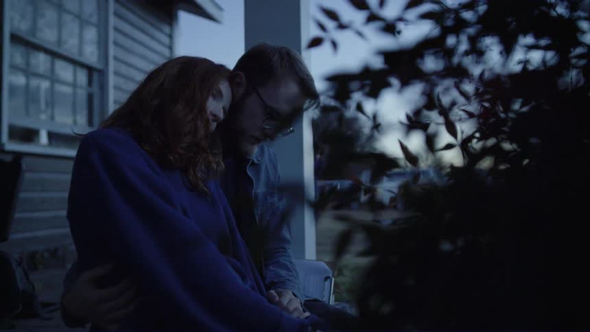 Man And Woman Share Romantic Moments