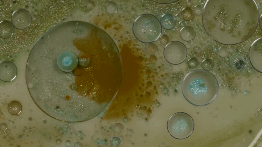 Abstract Ink And Bubbles