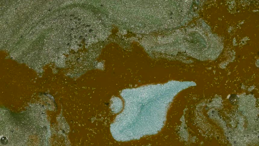 Dirty water with rocks flowing through