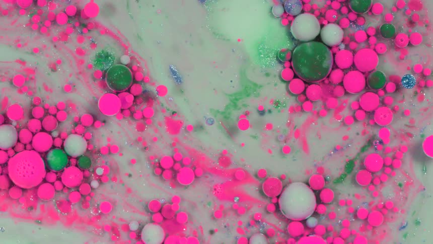 Abstract Ink And Bubbles
