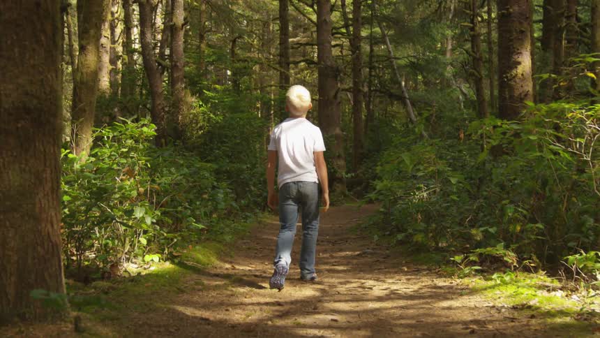 Boy In Forest