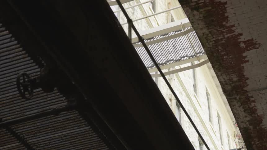 Looking from under a passage in a jail