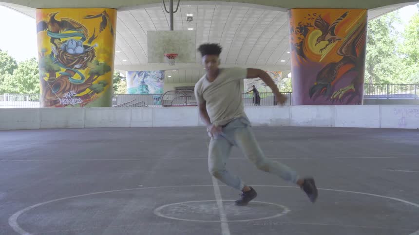 Man Dancing In Different Places
