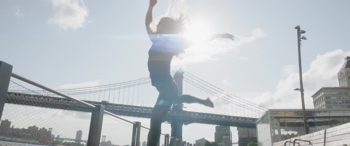 Woman Dancing In New York