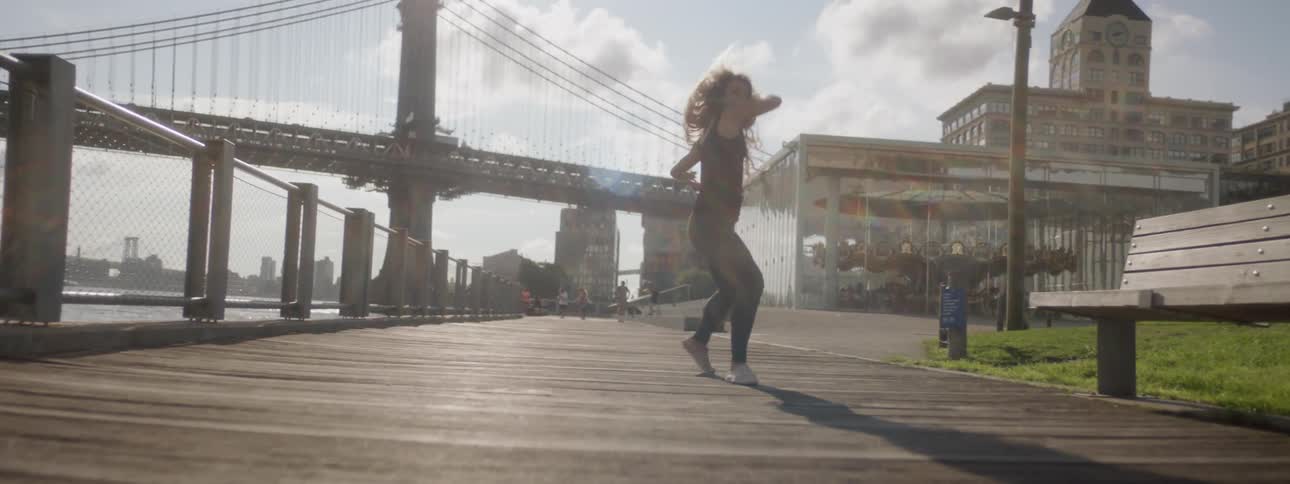 Woman Dancing In New York