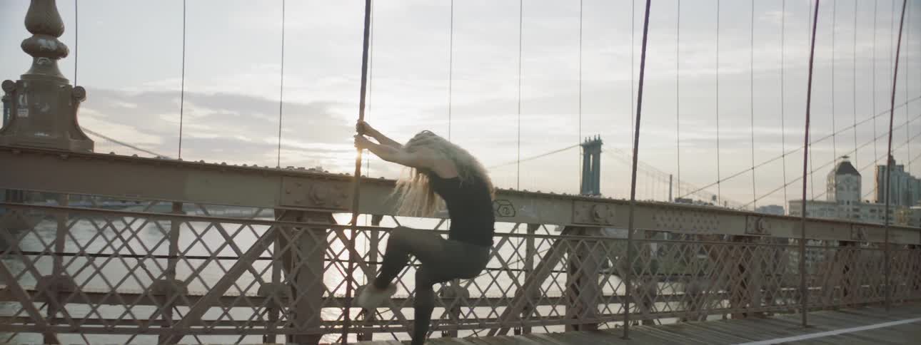 Woman Dancing In New York