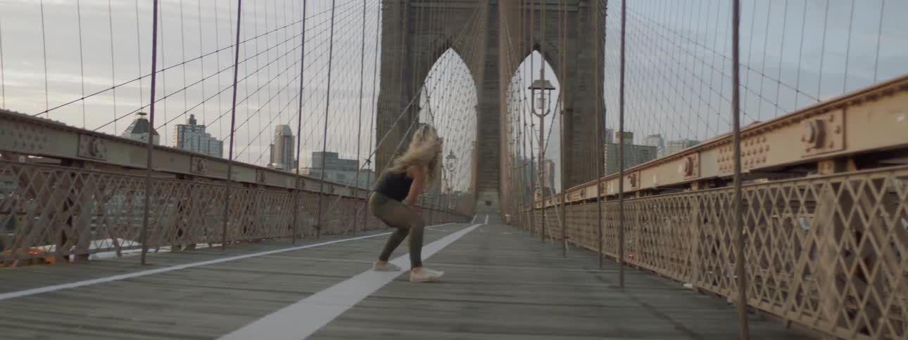 Woman Dancing In New York