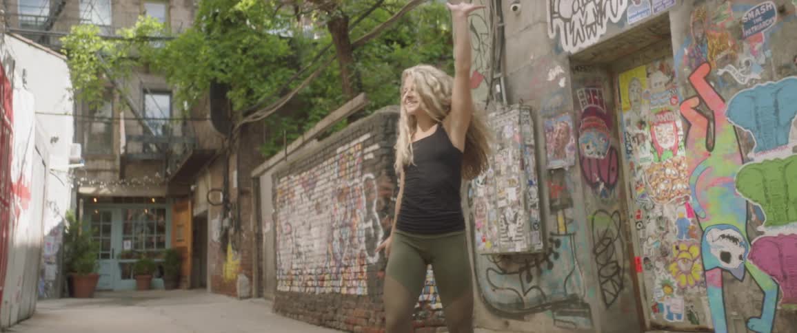 Woman Dancing In New York