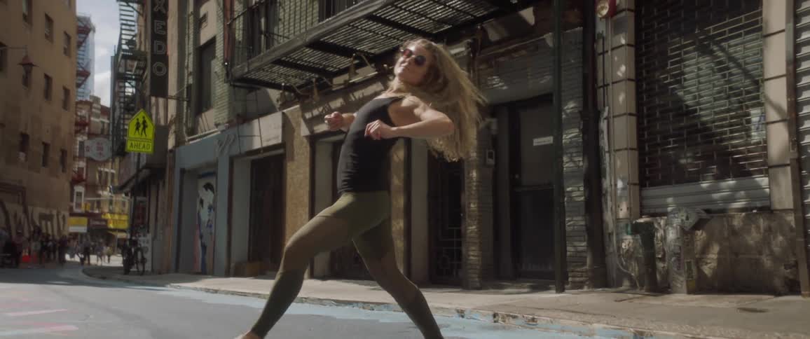 Woman Dancing In New York