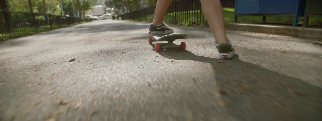 Woman Skateboarding In New York