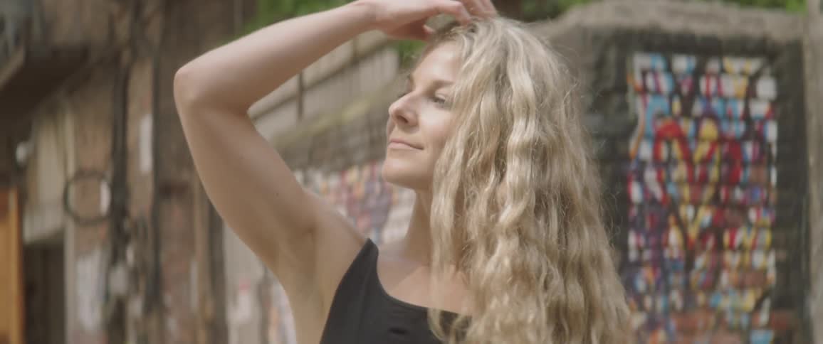 Woman Dancing In New York