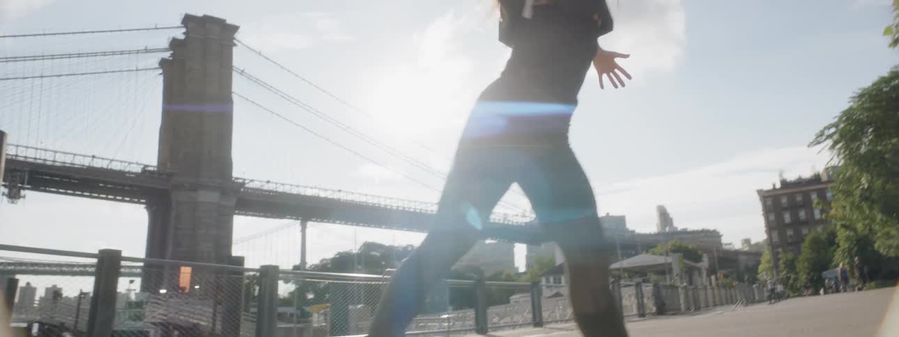 Woman Dancing In New York