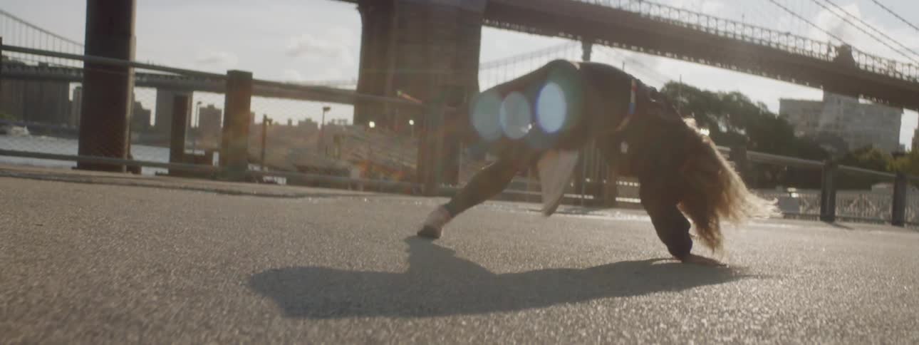 Woman Dancing In New York
