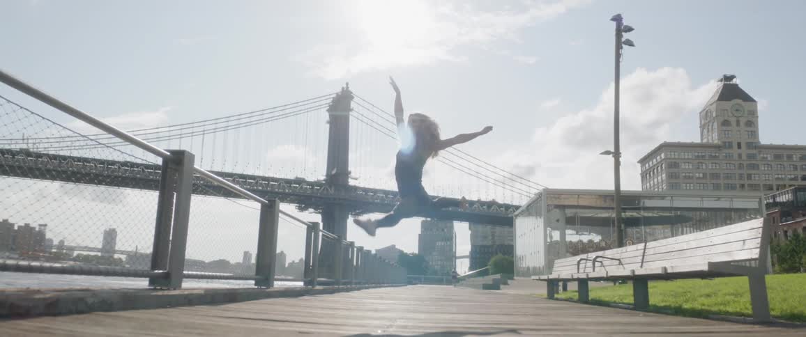 Woman Dancing In New York