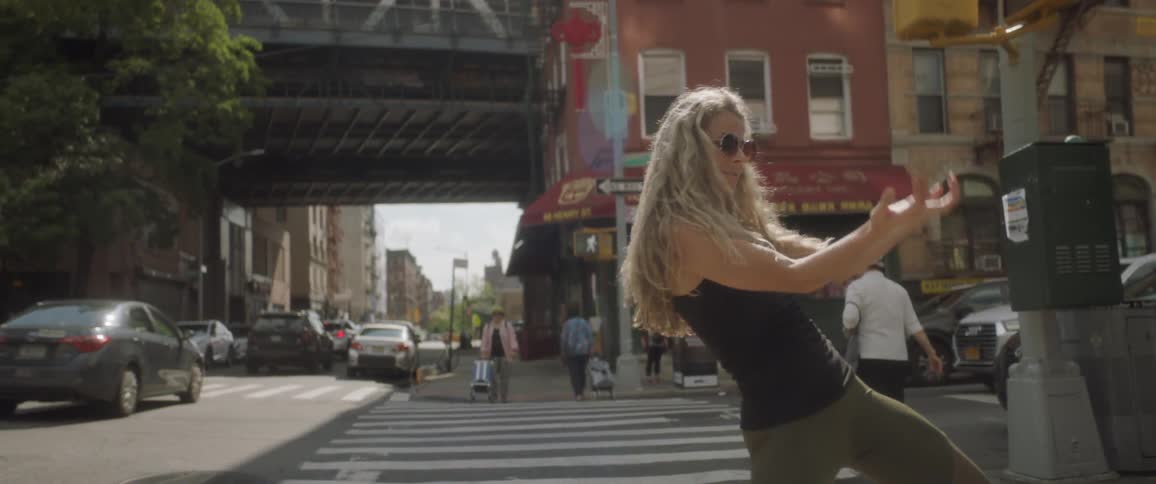 Woman Dancing In New York