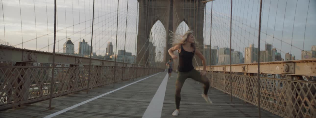 Woman Dancing In New York