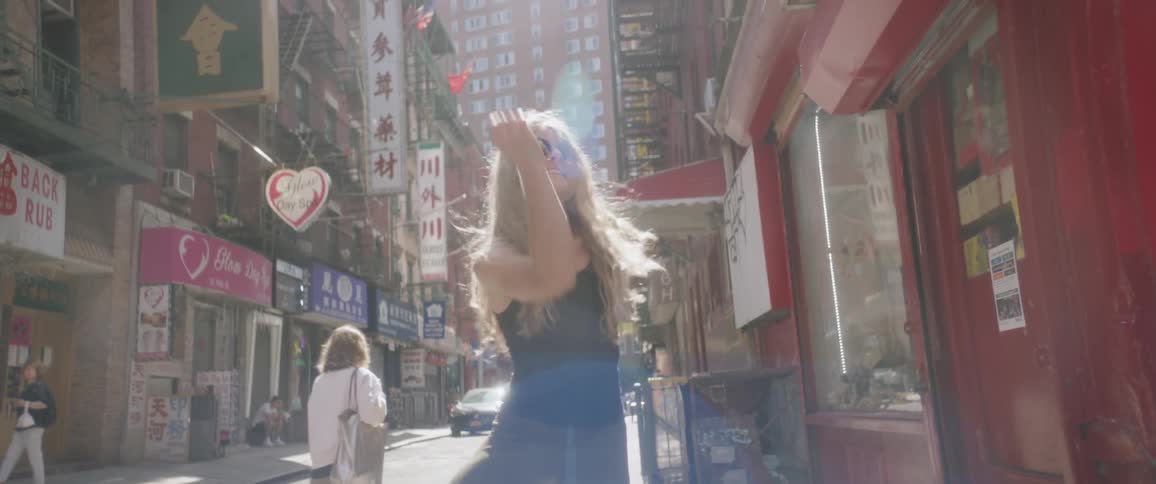Woman Dancing In New York