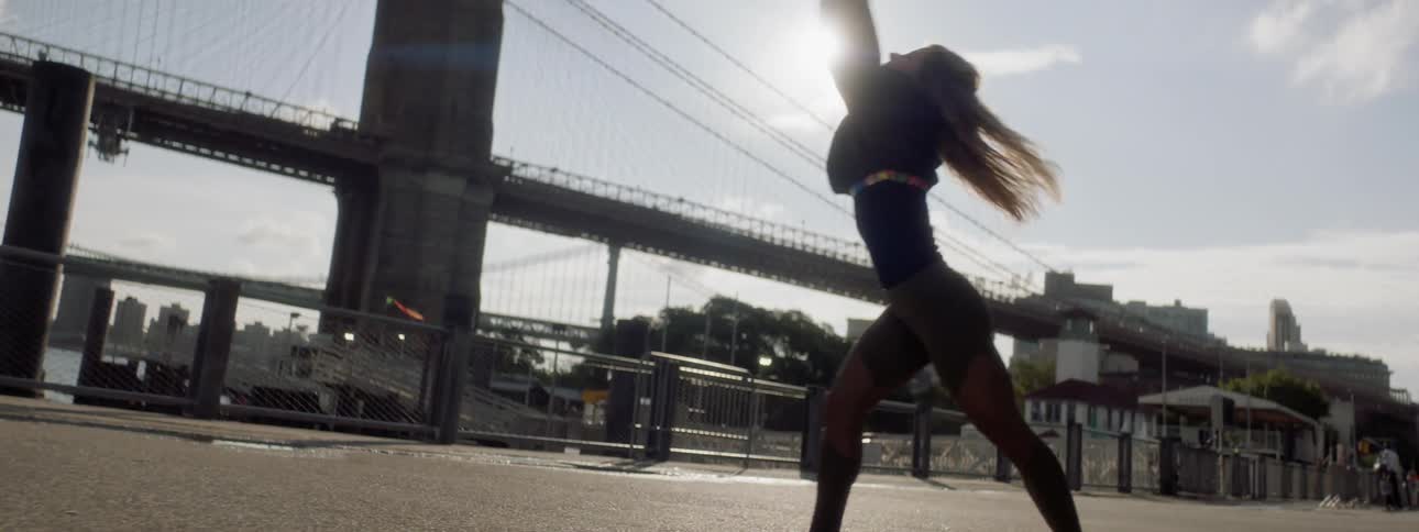 Woman Dancing In New York