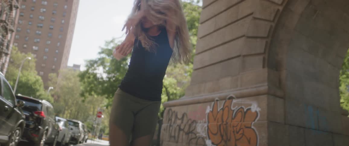 Woman Dancing In New York