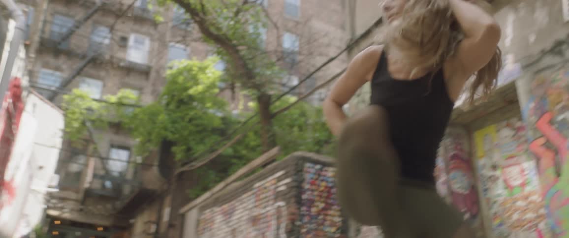 Woman Dancing In New York