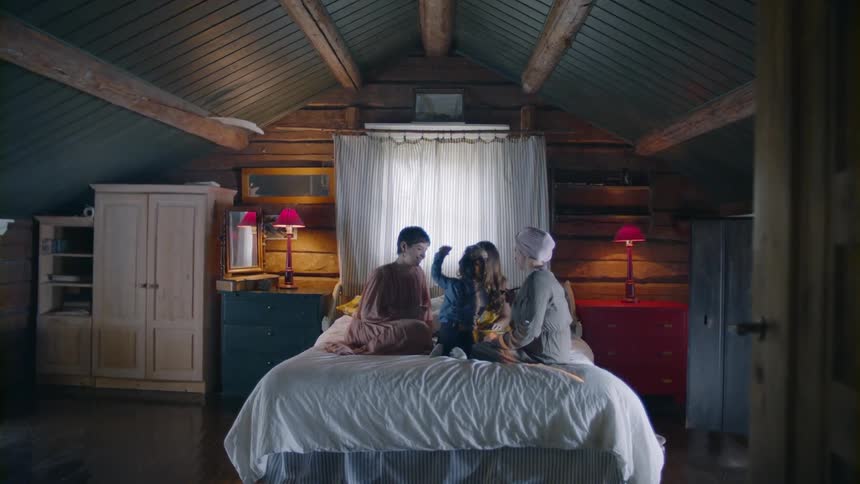 Family And Friends In Dark House