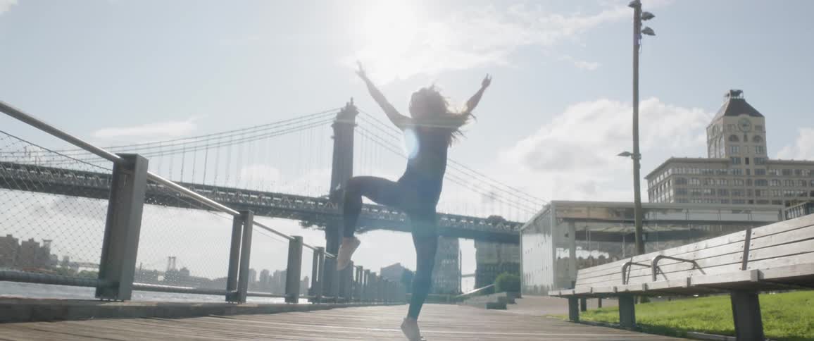Woman Dancing In New York