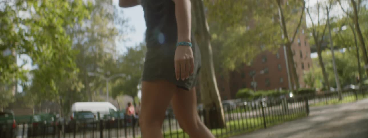 Woman Skateboarding In New York