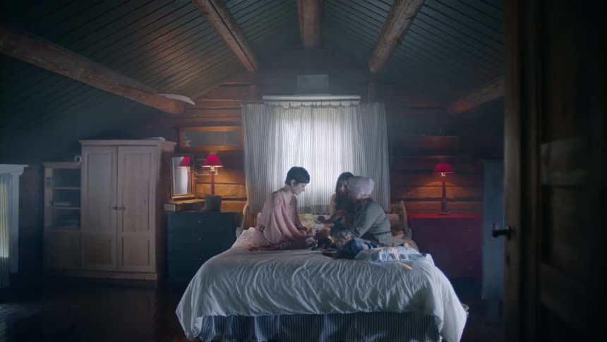 Family And Friends In Dark House