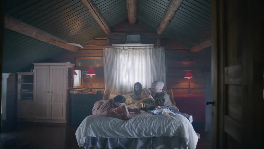 Family And Friends In Dark House
