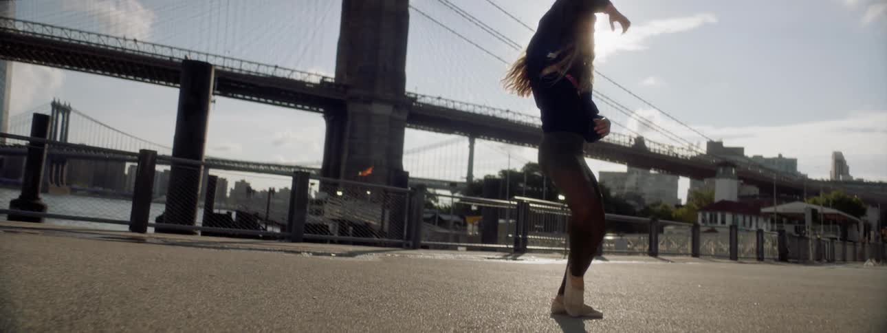 Woman Dancing In New York