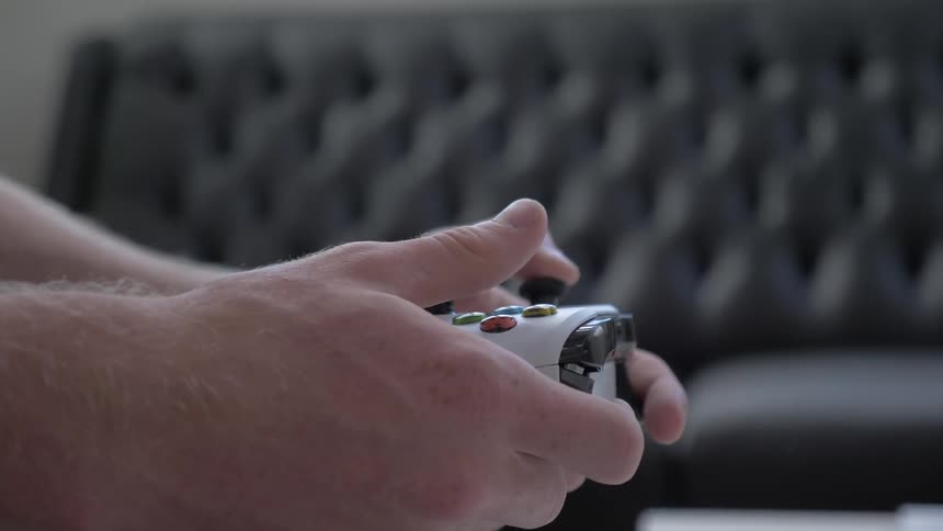 Man Playing Video Games