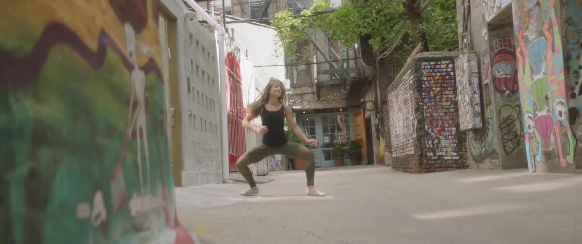 Woman Dancing In New York