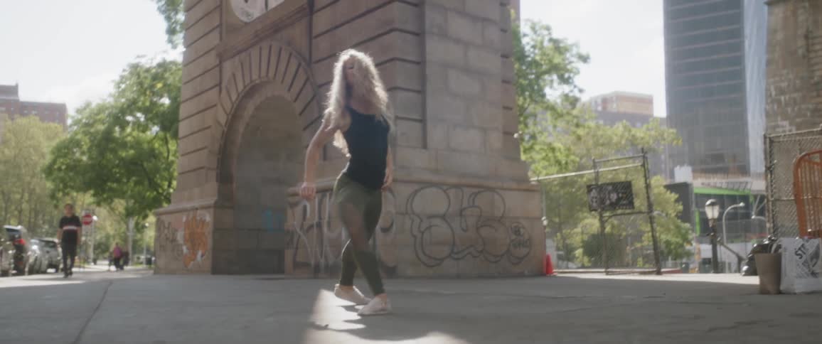 Woman Dancing In New York