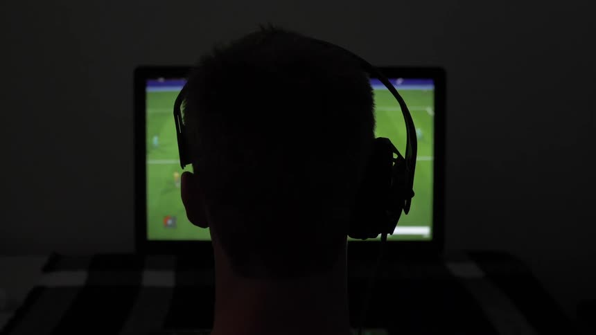 Man Playing Video Games