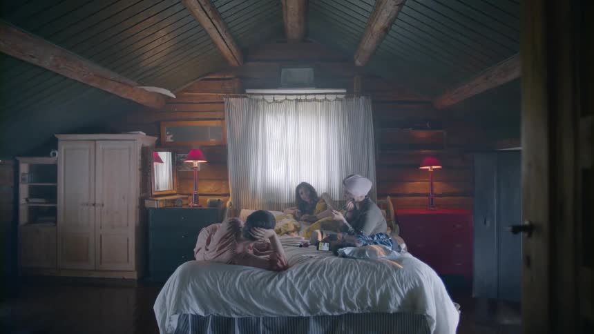 Family And Friends In Dark House