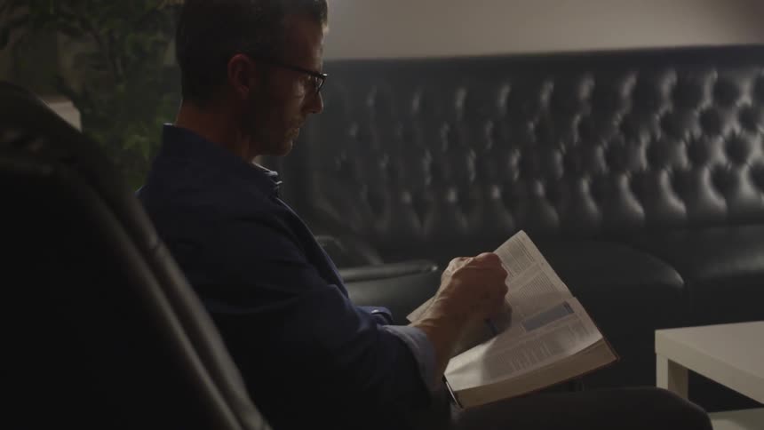 Man Reading Bible
