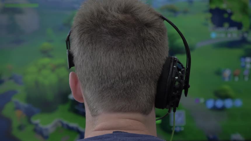 Man Playing Video Games