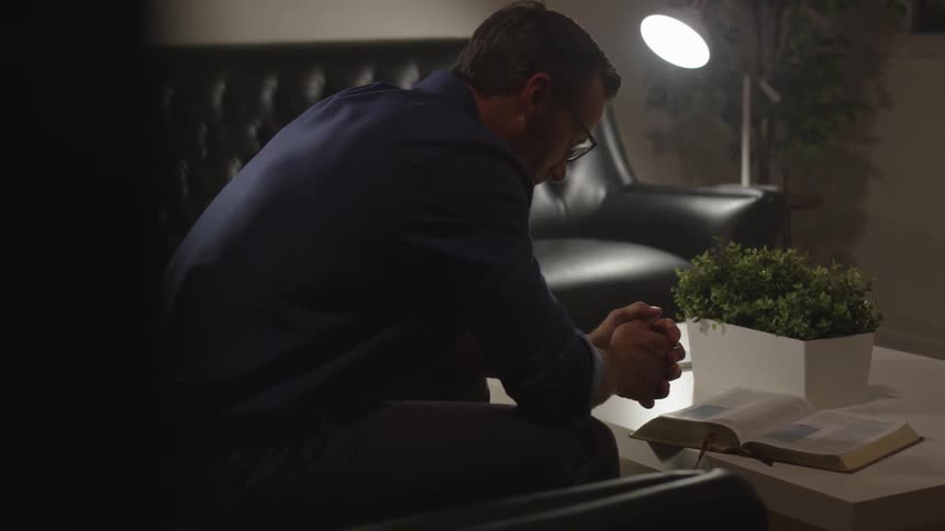 Man Reading Bible