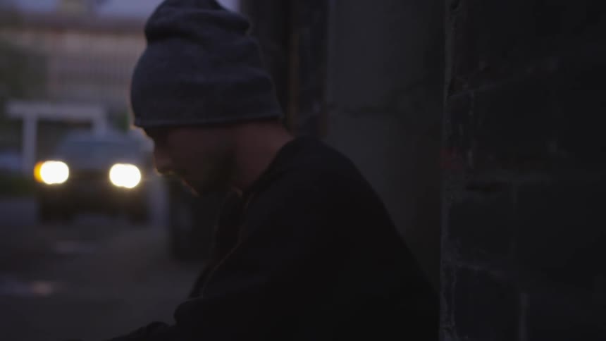 Man Running In Alley