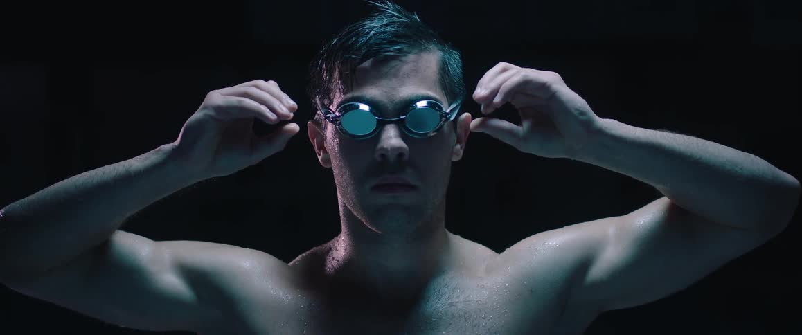 A person wearing goggles