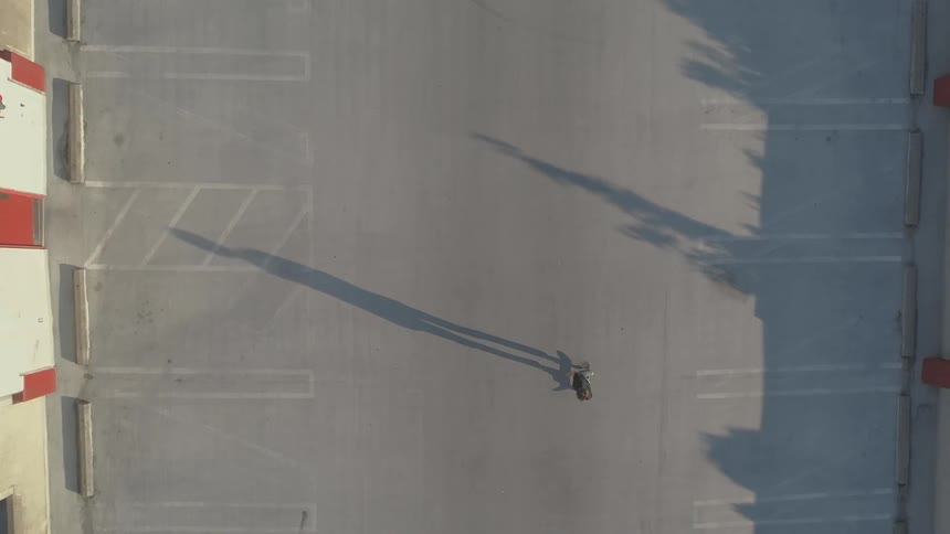 Man Skateboarding In The City