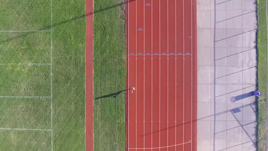 Man Warming Up And Running